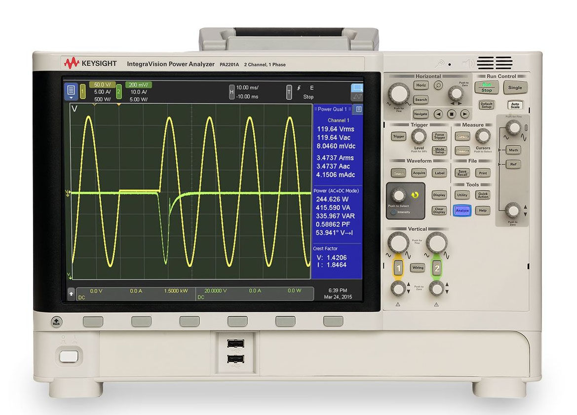 PA2201A power analyzer, 2-channel, single-phase AC