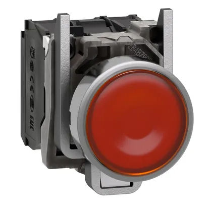 XB4BW33B5 &Oslash;22 Orange Lighted Push Button Flush Reset