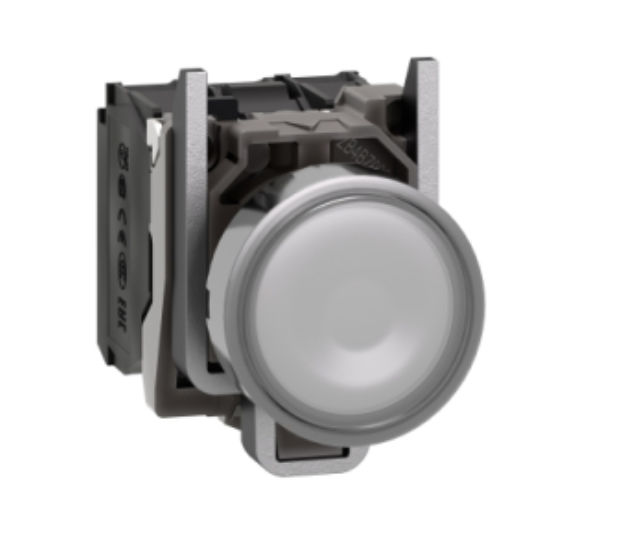 XB4BW33B5 &Oslash;22 White Pushbutton Flush Reset with light